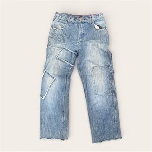 VINTAGE Sean John Patchwork Distressed Denim Jeans
